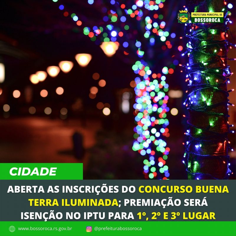 Concurso de Decoração de Natal, Buena Terra Iluminada - Bossoroca -  Notícias - Portal das Missões