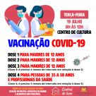 Santo Ângelo - Vacinação Covid-19 nesta terça-feira (19)