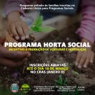 Cerro Largo abre inscrições para Programa Horta Social