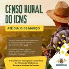 Encerra nesta sexta-feira o prazo para produtores de São Borja realizarem o Censo do ICMS 