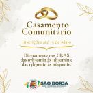 Inscrições abertas para o Casamento Comunitário de São Borja